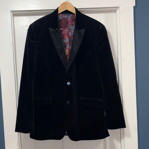 Robert Graham Black Velvet Blazer